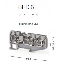312202, Пружинная клемма серии  SRD 6E (Зеленый)  (упак 50 шт)