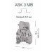 363009, Клеммник с размыкателем (откид.картридж), на DIN-рейку, 4 мм.кв., (серый); ASK 3MB (упак 20 шт)