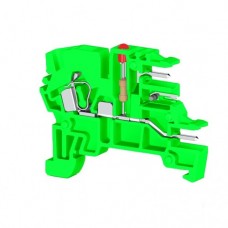 364012, Клеммник пружинный с разъёмом, на DIN-рейку, 2,5 мм.кв., (зеленый); PCY 2,5 (упак 100 шт)