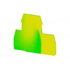 449012T, Концевой сегмент на клеммники 2-х ярусные PIK(2,5-4)N*, (желто-зеленый); NPP 2 - PIK 4N-PIK 2,5N (упак 25 шт)