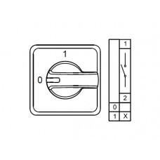 800080, CS010272E; Аварийные Переключатели Двухпозиционные (0-1); 4 FAZ 10 A 90° (упак 1 шт)